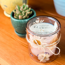 Load image into Gallery viewer, New Moon - 11 oz Pressed Floral 1 of 1 Candles 🌿 + additional scent choices!