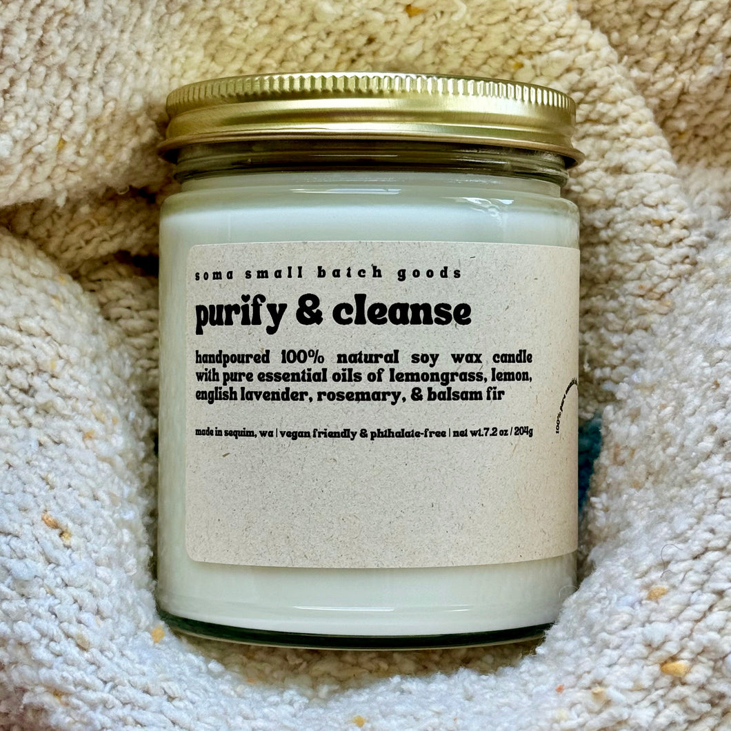 Purify & Cleanse - Pure Essential Oil Candle