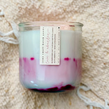 Load image into Gallery viewer, Love &amp; Abundance SUMMER EDITION Agave Hibiscus + Rose Sandalwood - 2 scent layer Crystal Candles 💞🌾🔮
