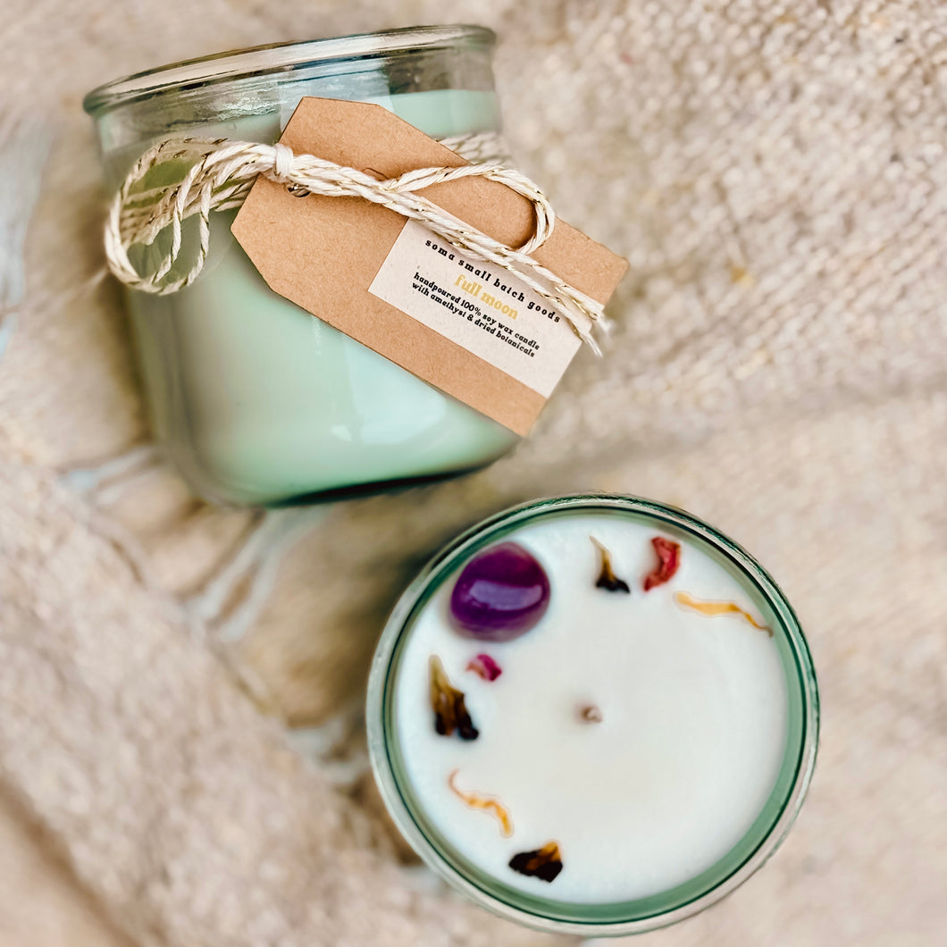 Full Moon Crystal Candle 🌕✨ - Back in stock!