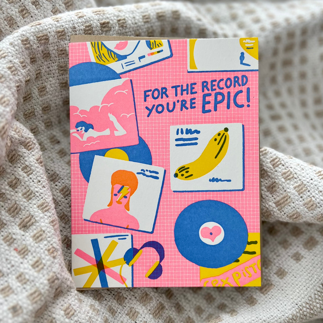 HELLO! LUCKY -- For The Record You’re EPIC | paper tab