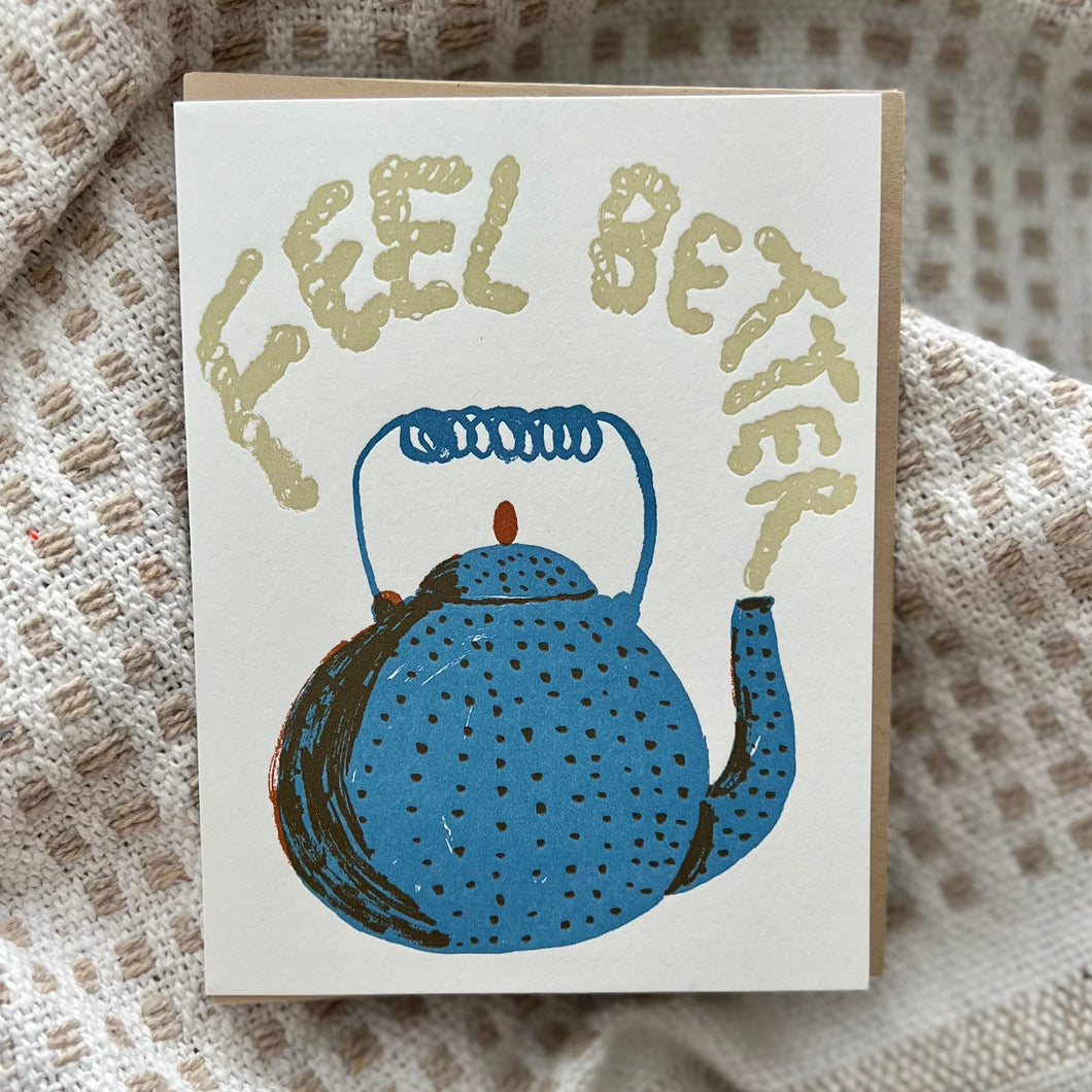 EGG PRESS -- Feel Better Teapot | paper tab