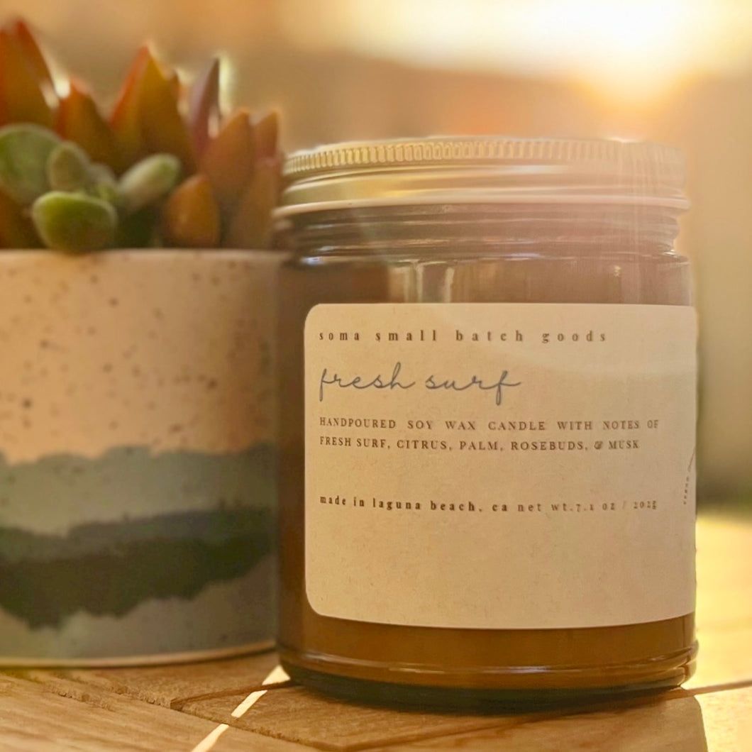 SOMA Small Batch Goods - Calm - Limited Edition Pure Essential Oil Candle  Eco-Friendly Soy Candle